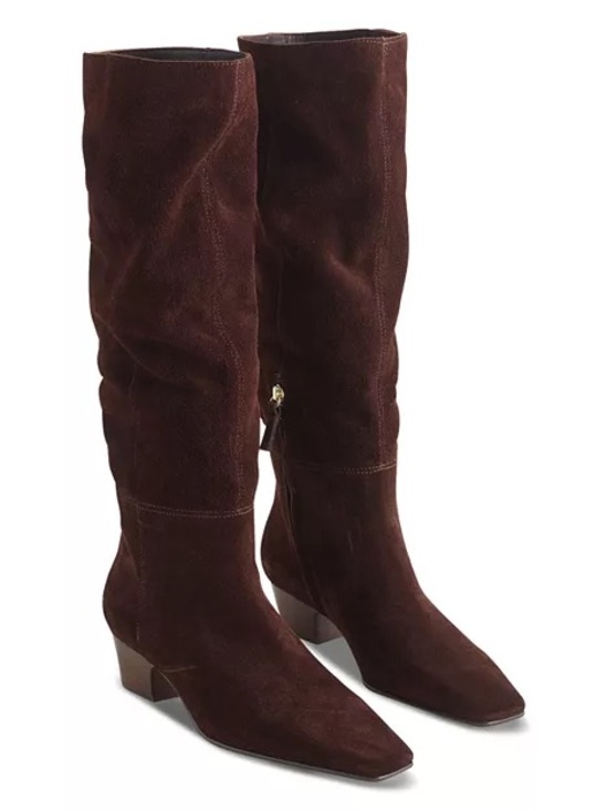 Madewell Shoes - Madewell Women’s Knee-High Suede Boots in Dark Brown